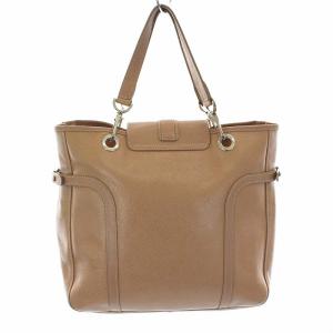 Longchamp トートバッグ レザー フラップ ベージュ