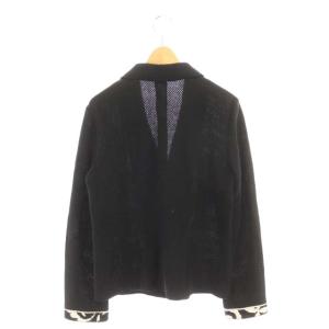 LEONARD テーラードジャケット メッシュ 2B シングル L ブラック