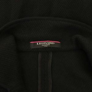 LEONARD テーラードジャケット メッシュ 2B シングル L ブラック