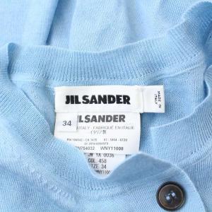 JIL SANDER 五分袖アンサンブルニットセーター 34 ブルー