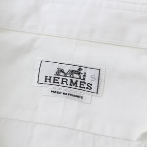 HERMES ワイシャツ 長袖 43 L 白