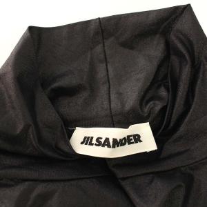 JIL SANDER カットソー 長袖 ナイロン ハイネック ストレッチ S ブラック