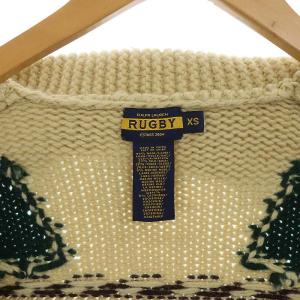 RUGBY RALPH LAUREN カーディガン ニットジャケット ラウンドカラー ジップアップ カウチン トナカイ ウール