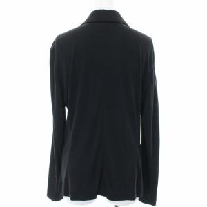 LEONARD FASHION テーラードジャケット カーディガン ノーベント フック L ブラック