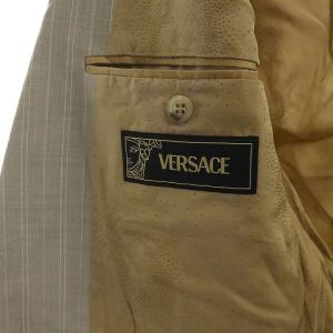 VERSACE メデューサ スーツ セットアップ ダブル ストライプ 48