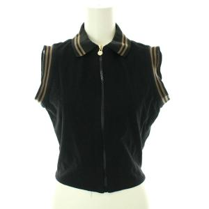 ジップアップベスト ブラック