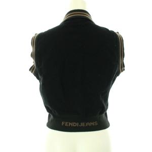 FENDI ジップアップベスト ブラック