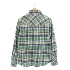 TMT L/SL PREMIUM CHECK SHIRT ネルシャツ 長袖 M グリーン ブルー ホワイト