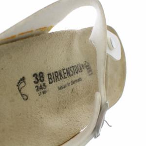 BIRKENSTOCK GIZEH サンダル ベルト レザー 24.5cm ホワイト