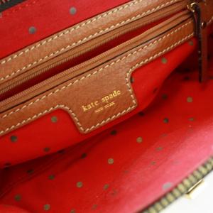 kate spade new york ハンドバッグ ワンショルダーバッグ 総柄 ダークブラウン