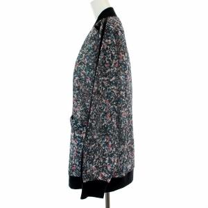 adidas Originals ロング ボンバージャケット 小花柄 M 黒 白 赤