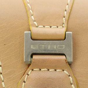 ETRO ペイズリー柄レザーワンショルダーバッグ ベージュ