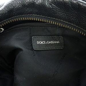 DOLCE&GABBANA レザーセカンドバッグ ブラック