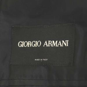 GIORGIO ARMANI テーラードジャケット ダブル ストライプ 総裏地 48 ブラック