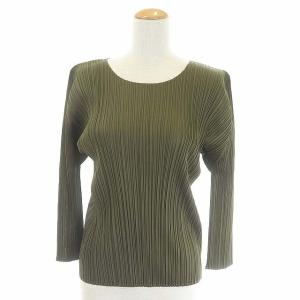 PLEATS PLEASE ISSEY MIYAKE セットアップ カットソー スカート プリーツ 3 カーキ