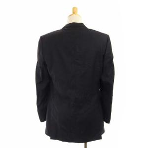 VERSACE スーツ セットアップ テーラードジャケット ダブルストライプ スラックス 46R ネイビー ブラウン