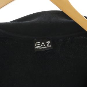 EMPORIO ARMANI EA7 袖ラインロゴジップアップジャケット M ブラック
