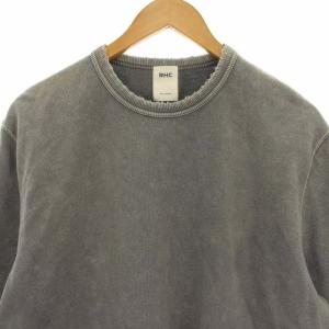 Ron Herman トレーナー スウェット 半袖 ダメージ加工 カットオフ クルーネック L グレー