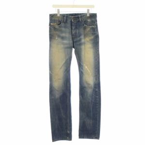 SAFADO デニムパンツ ジーンズ ダメージ加工 W27 インディゴ