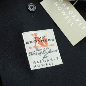 MARGARET HOWELL FOX BROTHRS 17AW セットアップ テーラードジャケット パンツ L M ネイビー