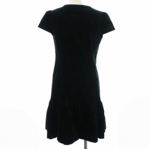 M'S GRACY 18AW ワンピース 半袖 ジップアップ ひざ丈 36 ブラック