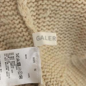 GALERIE VIE 20AW ファインウールハンギングダイ ハイネックプルオーバー ニットセーター S ブラウン