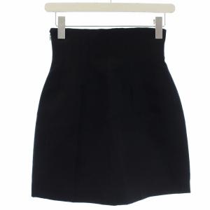 PRADA シルク ハイウエストスカート ブラック