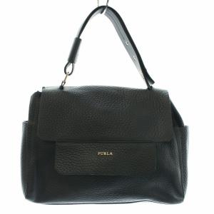 レザーハンドバッグ ブラック