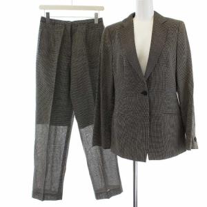 総柄スーツセットアップ 38 ブラック