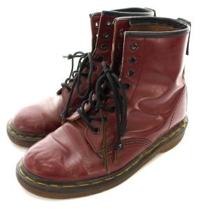 Dr.Martens 8ホールレザーブーツ 23.5cm ボルドー