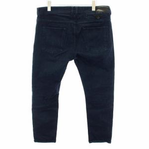 DIESEL BLACK GOLD デニムパンツ ジーンズ 異素材コンビ ベロ付きポケット W34 ネイビー TYPE-2619