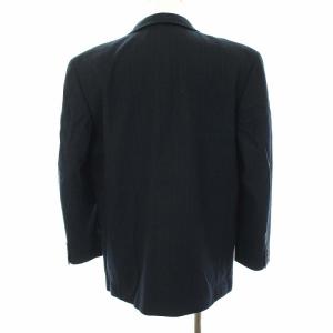 Papas シングルスーツ セットアップ ストライプ テーラードジャケット 2B パンツ M L ネイビー