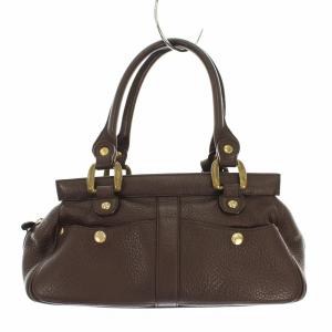 J&M DAVIDSON ハンドバッグ トートバッグ レザー ブラウン