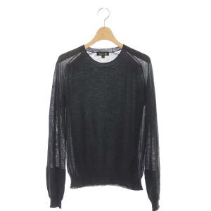 カシミヤニットセーター ブラック