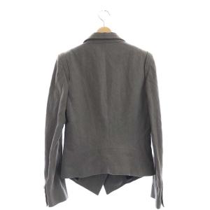 ANN DEMEULEMEESTER テーラードジャケット 総裏地 ウール混 グレー