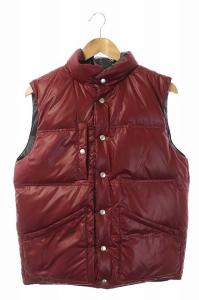 AVIREX ダウンベスト 中綿ベスト リバーシブル M レッド ブラック