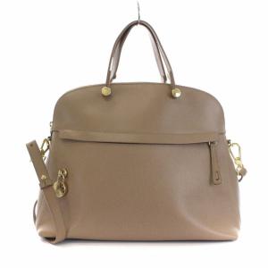 FURLA パイパー レザーハンドバッグ ベージュ
