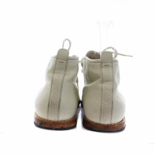 LOUIS VUITTON チャッカブーツ レースアップシューズ レザー 6.5 25.5cm アイボリー