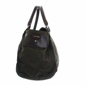 Felisi ハンドバッグ トートバッグ ナイロン レザー カーキ ブラウン 1373