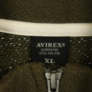 AVIREX ジャケット ロゴ コットン XL カーキ