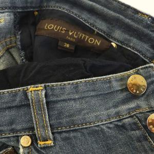 LOUIS VUITTON デニムパンツ ジーンズ ストレート 38 インディゴ