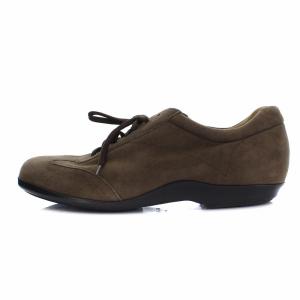 Salvatore Ferragamo スニーカー シューズ スエード 6.5E ブラウン