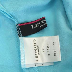 LEONARD カットソー 七分袖 ラインストーン 40 ライトブルー