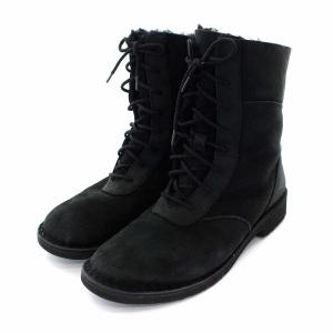 DANEY ムートンブーツ US7 ブラック