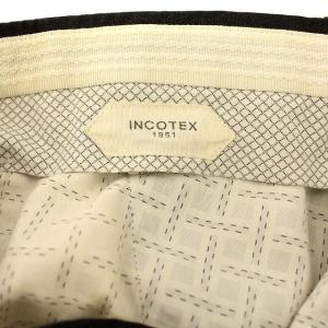 INCOTEX スラックス パンツ ウール SUPER100 48 チャコール グレー
