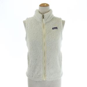 ボアベスト ハイネック ジップアップ L オフホワイト アイボリー