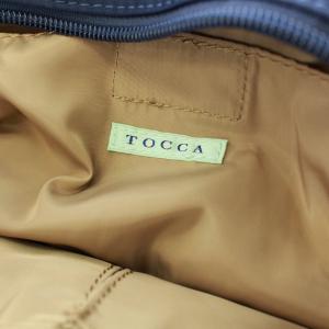 TOCCA ハンドバッグ トートバッグ ナイロン 刺繍 ネイビー