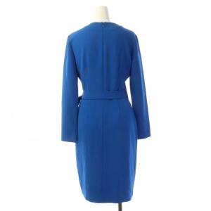 DIANE von FURSTENBERG DF STUDIO カシュクールデザインロングワンピース 0 ブルー