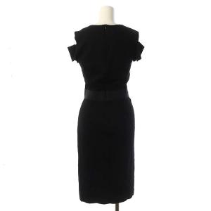 DIANE von FURSTENBERG ワンピース オープンショルダー 半袖 ロング 0 ブラック