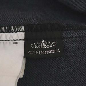 GRACE CONTINENTAL Gジャン フリル ハイネック 36 ブラック